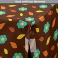 thumbnail image 4 of Autumn Dog Crate Cover, Warm Tones Fall Season Simple Leafs Trees Flowers Composition Print, Easy to Use Pet Kennel Cover Small Dogs Puppies Kittens, 7 Sizes, Chocolate and Turquoise, by Ambesonne, 4 of 6