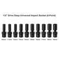 thumbnail image 5 of CASOMAN 10 PCS 1/2" Drive Deep Universal Impact Socket Set, Metric,10-19mm, 5 of 8