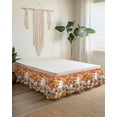 thumbnail image 2 of Cute Puppy Bed Skirt Queen Size 16 Inch Drop, Fall Pumpkin Animal Watercolor Maple Leaf Wrap Around Dust Ruffle Bedskirts, Wrinkle & Fade Resistant Easy Fit Bedskirt with Adjustable Elastic, 2 of 8