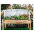 thumbnail image 5 of SONGMY Greenhouse & Bug Cover Combo 21'' W x 67''L x 24'' H- Provides The Perfect microclimate for Your Plants. Includes 1 Frame & 2 Cover. Planter NOT Included, Black Frame, 5 of 7