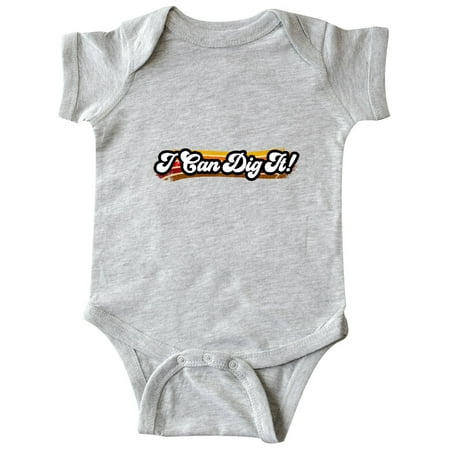 

Inktastic I Can Dig It! on Retro Stripe Gift Baby Boy or Baby Girl Bodysuit