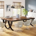 thumbnail image 3 of Finmind Rectangular Conference Table for 6-8 People, 78" Large Wood Seminar Table for Home Office, 3 of 6