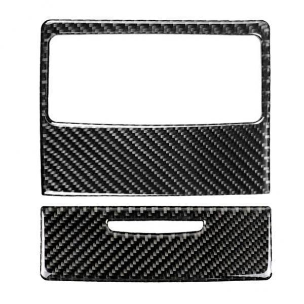 2x Auto interior del coche etiqueta trasera acondicionado cubierta de ventilación para E90 E92 Cola Embellecedor de cubierta de ventilación de aire acondicionado