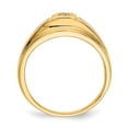 thumbnail image 2 of Auriga Fine Jewelry 14K Yellow Gold w/ Rhodium Men's Diamond Ring Size 10, 2 of 6