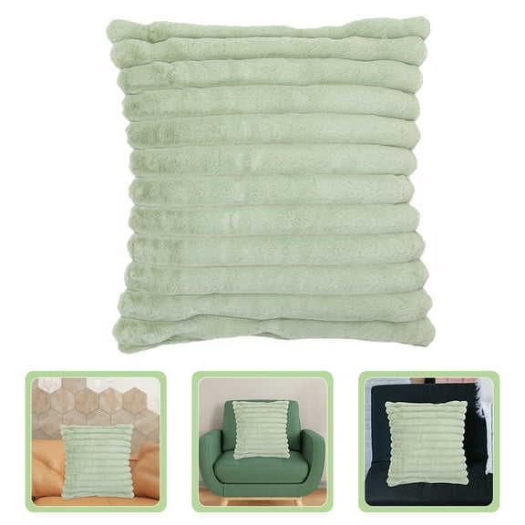 HEANUJJ Light Green Decorative Throw Pillow for Home Use Soft Plush Cushion Perfect for Bed and Sofa 45x45cm