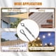 thumbnail image 3 of 1/16Inch Turnbuckle Wire Tensioner Kit Heavy Turnbuckle Cable Railing Kit 65Ft Wire Rope,M5 Hook and, 3 of 5