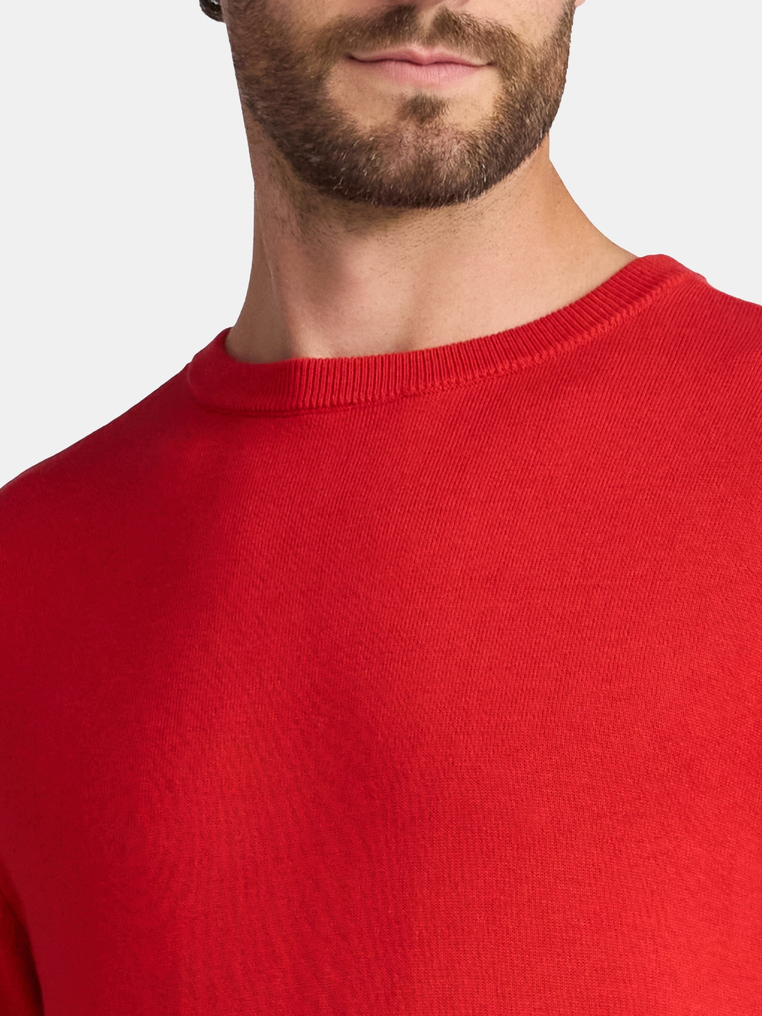 George Men's & Big Men's Relaxed Fit Lightweight Crewneck Sweater, Sizes XS-3XL