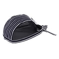 thumbnail image 4 of Gorro de cocina perfecl Gorro de Chef profesional Tiras blancas azules, 4 of 7