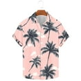 thumbnail image 5 of Aloohaidyvio Hanes Hawaiian Shirt for Men 2025 - Beach Vacation Short Sleeve Loose Fit Shirts - Floral Button Down Shirt, 5 of 6