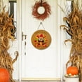 thumbnail image 4 of 15 Inch Thanksgiving Welcome Sign Thanksgiving Wall Decorations Give Thanks Turkey Door Rustic Wooden Sign 3D Turkey Plate for Fall, 4 of 5