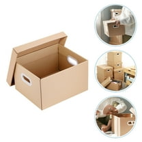 DECORNIJIA File Storage Organizer Khaki 1Set 17x12x9in