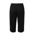 thumbnail image 4 of Lixiuxyad Baggy Wide Leg Pants Women Fashion Solid Comfortable Casual Mid Waist Sport Pants Black, 4 of 6