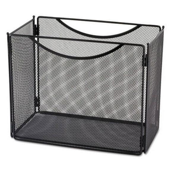 Safco Onyx Desktop Box File, Letter Files, 12.5" x 7" x 10", Black, Each