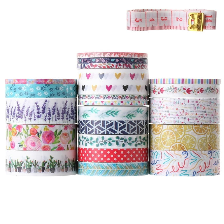 Mr. Pen- Washi Tape Set, 21 Pcs, Floral Washi Tape, Washi Tape, Bullet  Journal Supplies, Decorative Tape, Cute Washi Tape, Washi Tape for Bullet