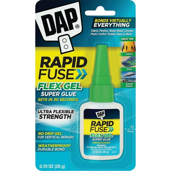 DAP RapidFuse Flex Gel Super Glue 7079800163