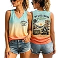 thumbnail image 2 of My Give A Damn Is Broken Shirt Womens T Shirts Sleeveless V Neck Comfortable Beach Casual Summer Tops for Women Multicolour L, 2 of 4
