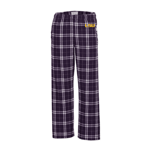 Youth Boxercraft Purple LSU Shreveport Pilots Plaid Flannel Pants