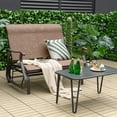 thumbnail image 3 of Costway 2-Person Patio Swing Glider Bench Loveseat Rocking Chair High Back Deck, 3 of 10