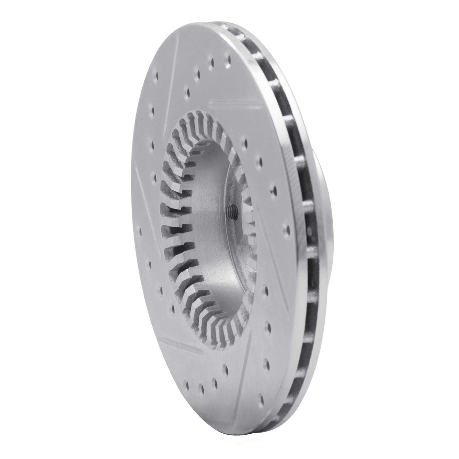 Dynamic Friction Company 631-13031R DFC Brake Rotor - Drilled And Slotted - Silver
