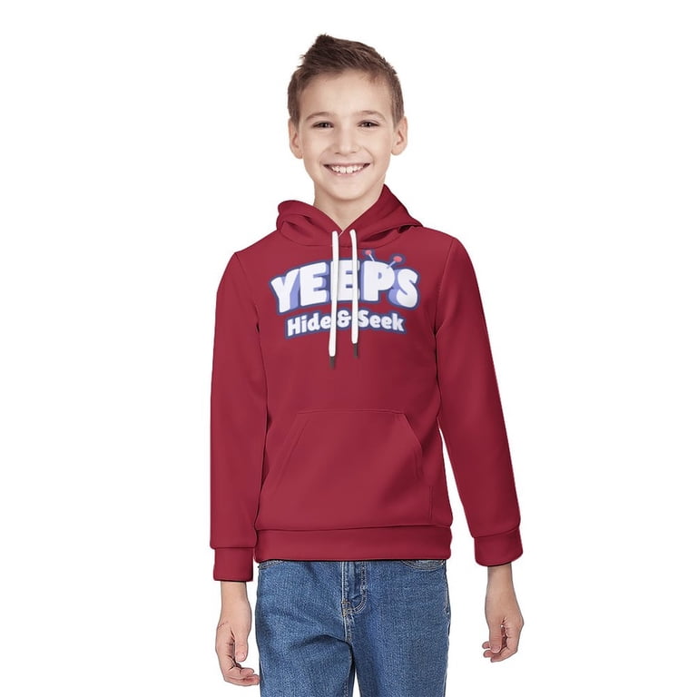 Yeeps Hide And Seek Hoodie for Boys Girls, Novelty 3D Print