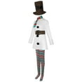 thumbnail image 4 of Couple Christmas Matching Outfits Snowman Outfits for Adult Party Performance Formal Gown Dress, 4 of 8