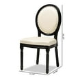 thumbnail image 3 of Baxton Studio Louis Beige and Black Finished Wood 2-Piece Dining Chair Set, 3 of 19