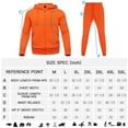 thumbnail image 5 of AKsit Men's Sweatsuit 2 Piece Hoodie Tracksuit Set Jogging Suits Outfit Everyday Casual Wear Fashion Activewear Zip Warm Tracksuit Sports Set Orange 5XL, 5 of 5