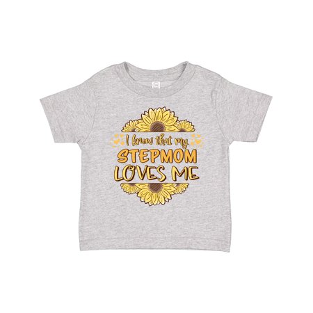 

Inktastic I Know That My Stepmom Loves Me Gift Toddler Boy or Toddler Girl T-Shirt