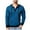 Blue, variant on Men's Long Sleeve Hoodie Striped Sweatshirts Lightweight Soft Button T Shirt Active Athletic Workout Gym Sportwear