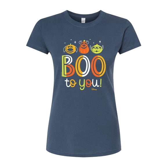 Disney Pixar - Boo To You - Juniors Fitted Graphic T-Shirt