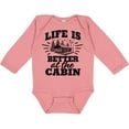 thumbnail image 3 of Inktastic Life is Better at the Cabin with Trees and Moon Boys or Girls Long Sleeve Baby Bodysuit, 3 of 5
