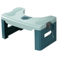 thumbnail image 4 of Minkissy Foot Stools Small Footstool ABS Blue Bathroom Stools for Adults 1 Set, 4 of 8