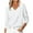 White, variant on ShiShine Womens Long Sleeve V Neck Sweaters 2025 Fall Casual Classic Soft Loose Fit Basic Pullover Jumper Top