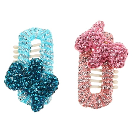 LOLIPPYY 2Pcs Pet Hair Clips for Small Dogs Handmade Assorted Color Cute Hairpins for Stylish Pet Decor
