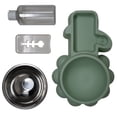 thumbnail image 2 of Comedero Doble para Mascota color Verde, 2 of 3