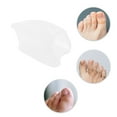 thumbnail image 3 of Unique Bargains 2 Pcs Flexible Toe Separators Prevent Pain for Corns Blisters Medium Clear SEBS, 3 of 5