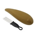 thumbnail image 1 of Labymos Plastic Guiro Merengue Guira ABS Percussion Instrument Children Musical Toy with Scraper, 1 of 8