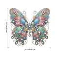 thumbnail image 2 of Colourful Butterfly Diamond Art Painting Kit Hanging, 2 of 7