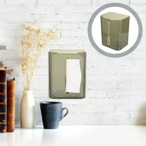 WRITWAA Wall-Mounted Refillable Paper Towel Holder and Napkin Box for Bathroom Storage and Kitchen Organization