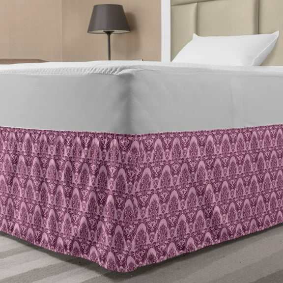 Ambesonne Multi-color Wrap Around Microfiber Bed Skirt, Full