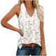 thumbnail image 1 of Mujeres de Verano Tops Casual, Moda sin Mangas Sólido, Cuello en V Señoras Top Blusa para el Verano, 1 of 7