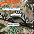 thumbnail image 4 of Hasoo Modern Floral Jungle Plant Animal Runner Washable 2' x 6' Throw Rug for Hallway Enterway Neutral Indoor Brown Carpet, 4 of 5