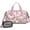Shih Tzu Dogs, variant on Women Men Gym Bag,Pug Dogs with Pioneer Flower Small Duffle Bag Spend the Night Bags for Women with Shoes Compartment Washbag,Detachable Shoulder Strap,19.7x8.3x11 Inches