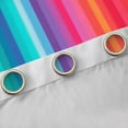 thumbnail image 4 of Feelyou Dreamy Rainbow Abstract Black Out Curtains, Dreamy Stripes Geometric Curtains Pack of 2 (42x63 Each), Teens Boys Girls Kids Bedroom Curtains, Curtains and Drapes Home Decor, 4 of 6