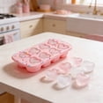 thumbnail image 6 of Heart Shaped Silicone Baking Mold, Ice Cube Tray for Cocktails, DIY Chocolate Mold, Soap Making Supplies, Candle Making Kit, Resin Molds, Jelly Ice Cube Trays for Baking Crafts Party Decor, 6 of 6