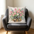 thumbnail image 6 of Throw Pillow Cover 18x18 Inch Spring Summer Floral Print Soft Breathable Fade-Resistant Decorative Pillowcase for Couch Sofa Bedroom by MPOISVA, 6 of 6