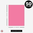 thumbnail image 6 of Premium Colored Card Stock Paper | 50 Sheets Pack | Superior Thick 65lb Cardstock, Perfect for School Supplies, Arts & Crafts | Acid & Lignin Free | 8.5 x 11" | Hot Pink / Ultra Fuchsia, 6 of 6