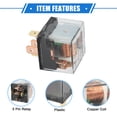 thumbnail image 4 of Unique Bargains 5 Pcs Waterproof Relay DC 12V 60A 5 Pin Relay Car Charge Case Universal Durable Plastic Transparent, 4 of 7