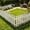 B, variant on White Plastic Garden Fence, Picket Fence Edging for Lawns, Flowerbeds, and Plants Borders, Decorative Yard Fencing, Lawn Plastic Garden Fences with Insert