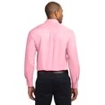thumbnail image 2 of Port Authority Adult Male Men Plain Long Sleeves Shirt Light Pink Large Tall, 2 of 6